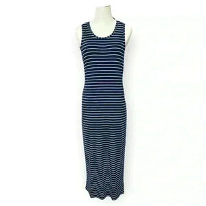MARINE LAYER Stripe Blue Maxi Dress Size XL